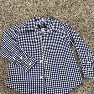 The Children's Place Blue and White Checkered Shirt
